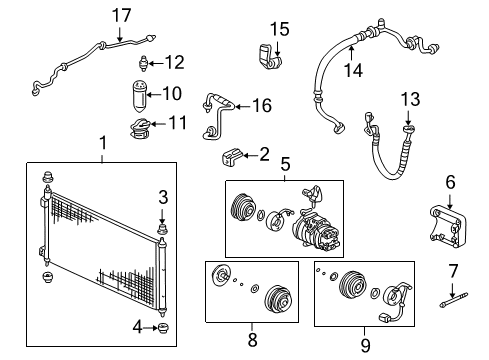 2002 Acura CL Switches & Sensors Compressor (Denso) Diagram for 38810-P8E-A01