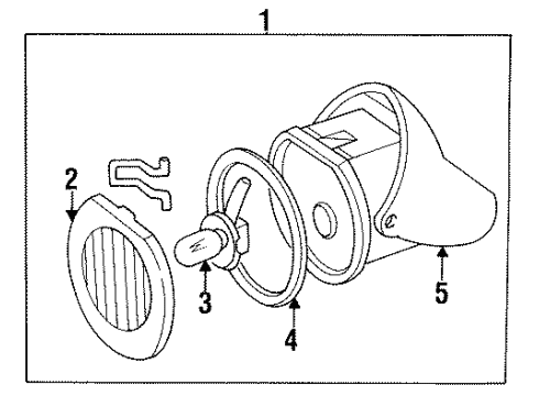 1997 Dodge Neon Fog Lamps Fog Lamp Diagram for 4882568