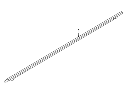 2022 Toyota GR86 Exterior Trim - Door Belt Molding Diagram for SU003-08689