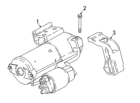 2018 BMW 530e Starter Exchange Starter Motor Diagram for 12418643642