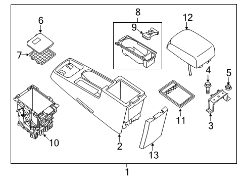 2010 Nissan Sentra Rear Door Rear Left Driver Door Lock Actuator Diagram for 82501-ET200