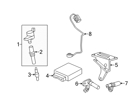 2007 Ford Expedition Powertrain Control ECM Diagram for 7L1Z-12A650-ADE