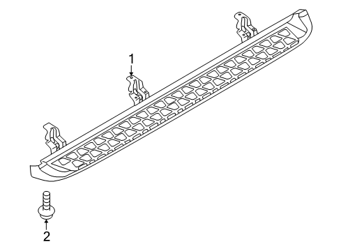 2009 Kia Borrego Exterior Trim - Pillars, Rocker & Floor Bolt(Windshield Washer) Diagram for 1125108256K