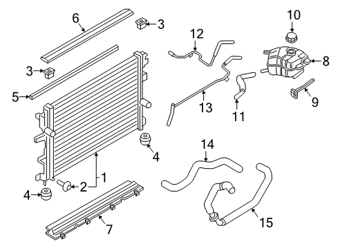 2018 Lincoln Continental Radiator & Components Radiator Diagram for GR2Z-8005-D