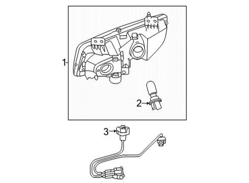 2022 Nissan Frontier Fog Lamps FOG LAMP ASSY-LH Diagram for 26155-8996C