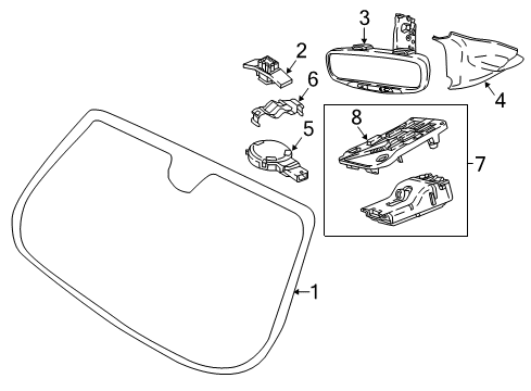 2018 Jeep Compass Parking Aid Camera-Rear View Diagram for 4672771AC