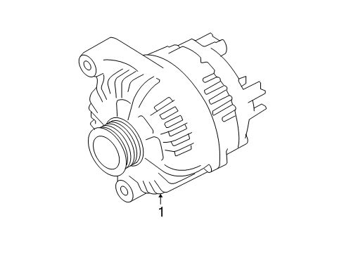 2009 BMW 335i Alternator Exchange Alternator Diagram for 12317802929