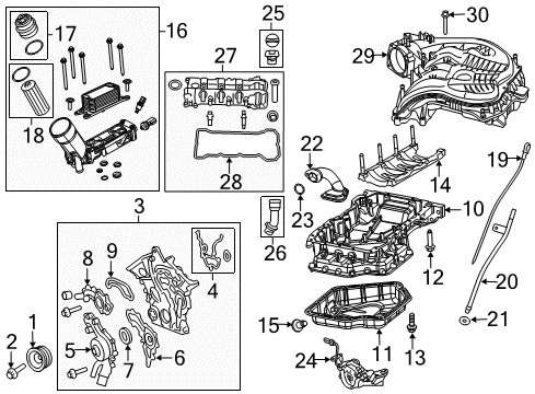 2017 Ram ProMaster 1500 Filters Filter-Engine Oil Diagram for 68095335AA