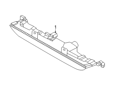 2022 Hyundai Santa Cruz High Mount Lamps LAMP ASSY-HMS Diagram for 92700-K5000