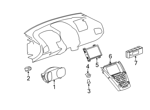 2011 GMC Terrain Switches Cluster Diagram for 22783663