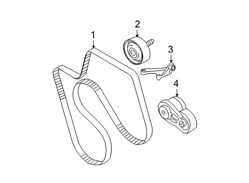 2012 Chevrolet Express 2500 Belts & Pulleys Serpentine Belt Diagram for 12642434