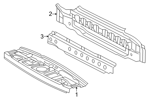 1999 Lexus ES300 Rear Body Panel Sub-Assy, Body Lower Back Diagram for 58307-33080