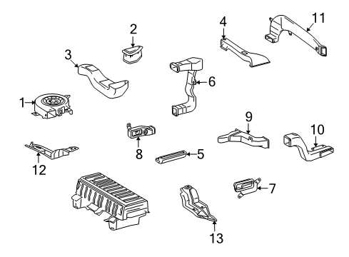 2010 Lexus GS450h Battery Bracket, Battery Carrier Diagram for 74417-30130