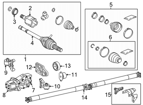 2022 Toyota Corolla Cross Axle & Differential - Rear Rear Support Diagram for 52391-0A030