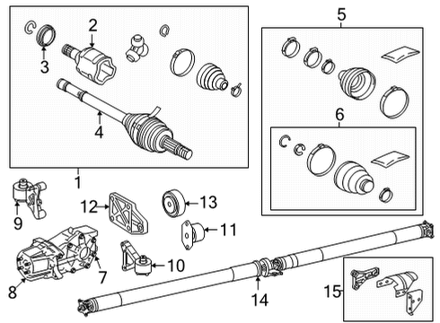 2022 Toyota Corolla Cross Axle & Differential - Rear Cushion Diagram for 41651-0R020