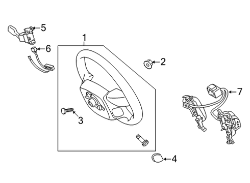 2021 Toyota Sequoia Cruise Control Switch Assembly Diagram for 84250-0C130-C0