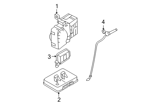 2009 Hyundai Sonata Electrical Components Module Assembly-Automatic Transaxle Key Lock Control Diagram for 95850-3K200