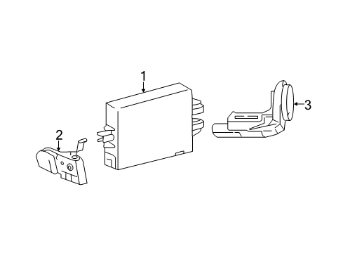 2015 Toyota Yaris Keyless Entry Components Transmitter Diagram for 89070-52G50