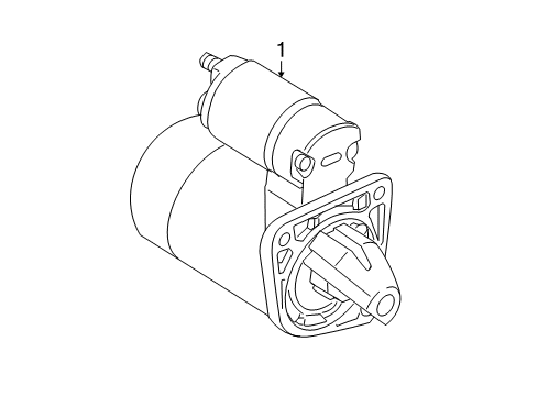 2007 Kia Rio Starter REMAN Starter Diagram for 3610022805RU