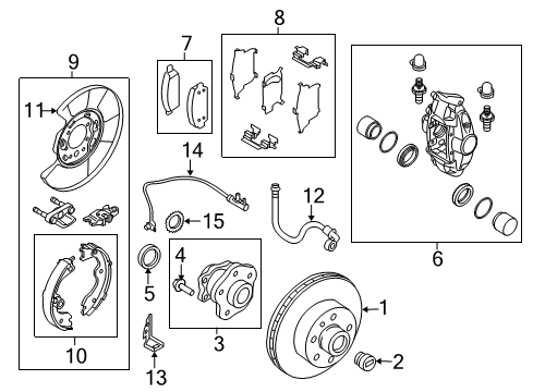 2012 Nissan 370Z Anti-Lock Brakes Abs Pump Modulator Anti Lock Brake Diagram for 47660-1TG1B