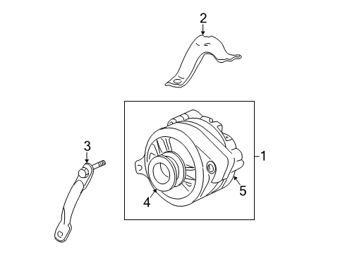 2001 Mercury Sable Alternator Alternator Diagram for 4U2Z-10V346-CMRM