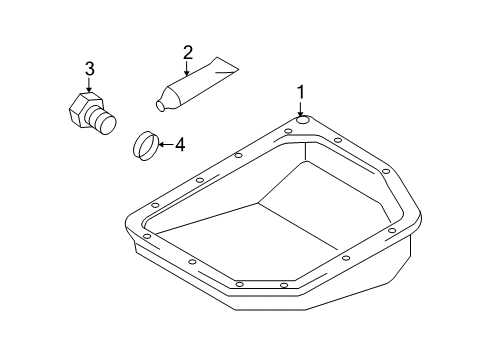 2011 Kia Rio5 Transaxle Parts Pan-Oil Diagram for 4528322100