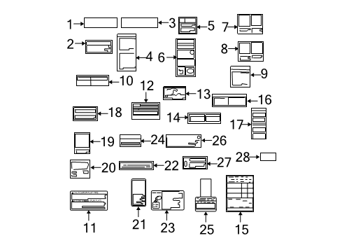 2008 Toyota Sienna Information Labels Info Label Diagram for 41992-08010