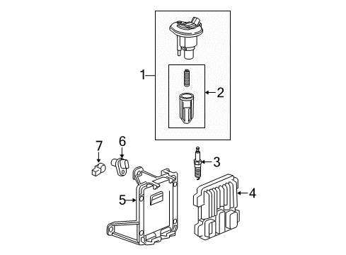 2005 Chevrolet Colorado Powertrain Control Ignition Coil Spring Diagram for 88894174