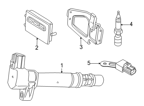 1999 Jeep Grand Cherokee Ignition System Powertrain Control Module Diagram for R6044428AJ
