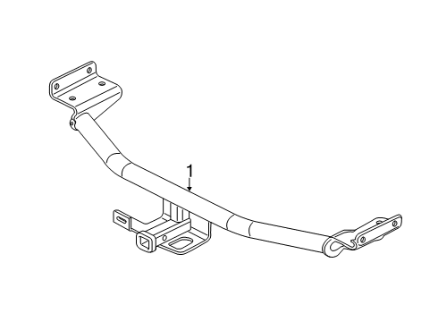 2021 Hyundai Tucson Trailer Hitch Components Tow Hitch Harness Diagram for D3F61-AU010