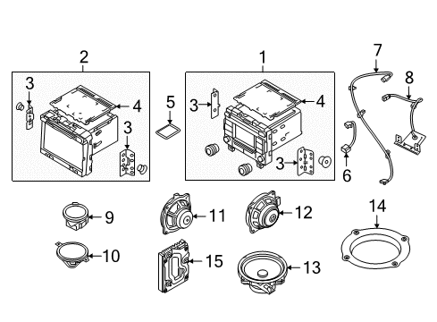 2016 Hyundai Sonata Navigation System Cable Assembly-Usb Diagram for 96595-C1000