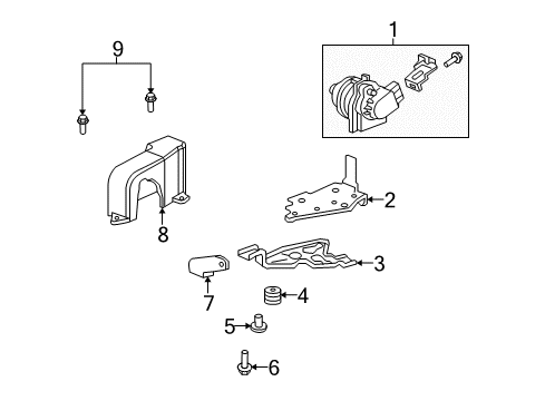2006 Honda S2000 Fuel Supply Stay, Accelerator Pedal Sensor Diagram for 37977-PZX-A00