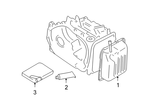 2007 Hyundai Azera Transaxle Parts Oil Level Gauge Diagram for 46580-3A500