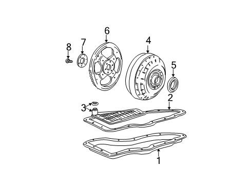 2000 Ford Taurus Automatic Transmission Shift Control Cable Diagram for YF1Z-7E395-BA
