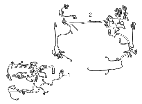 2017 Toyota Corolla iM Wiring Harness Engine Harness Diagram for 82121-12U30