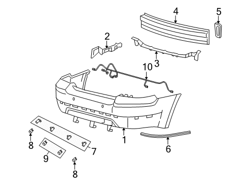 2006 Mercury Montego Parking Aid Module Diagram for 5G1Z-15K866-AA