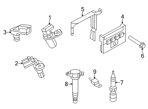 2012 Chrysler 200 Powertrain Control Bracket-Controller Diagram for 68082662AB