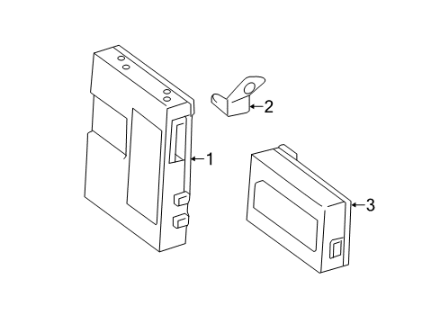 2019 Toyota Sienna Electrical Components Module Diagram for 86070-08030