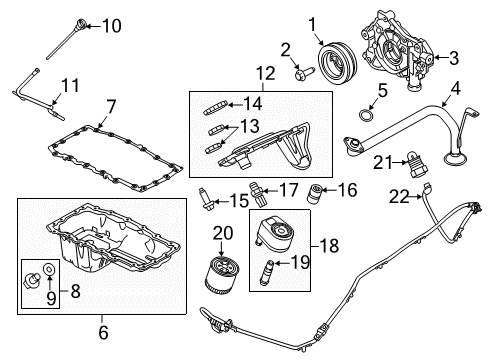 2013 Ford F-250 Super Duty Senders Dipstick Diagram for AL3Z-6750-A