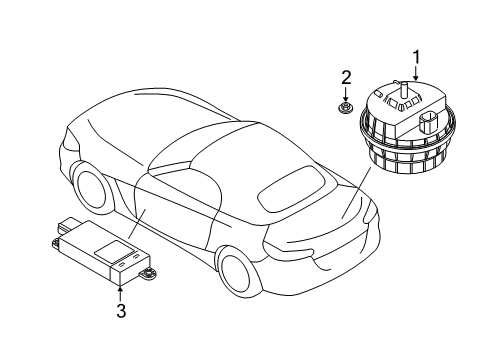 2022 BMW Z4 Alarm System DWA-ALARM SYSTEM Diagram for 65755A0DE49