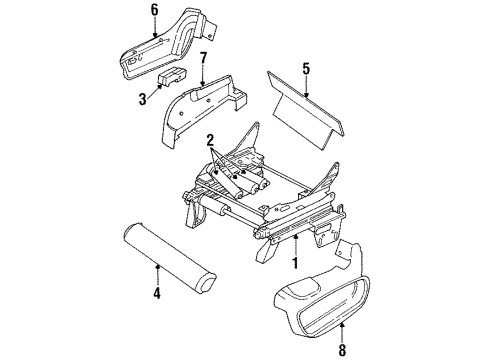 1997 Plymouth Voyager Power Seats Part Diagram for ST81RC3AA
