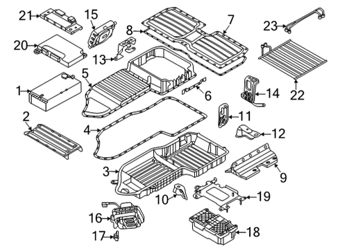 2022 BMW X5 Battery CELL MODULE CONNECTOR Diagram for 61278486279