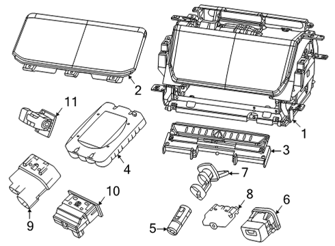 2022 Jeep Grand Wagoneer Front Console INVERTER Diagram for 68482656AA