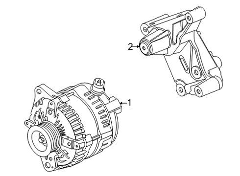 2022 Ford E-350 Super Duty Alternator Alternator Diagram for LC4Z-10346-A