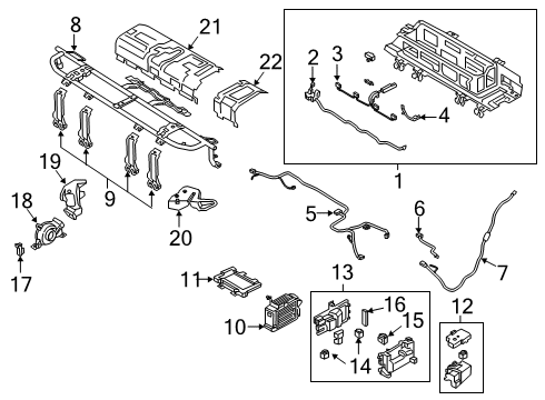 2020 Hyundai Ioniq Battery Duct Assembly-Inlet Diagram for 37571-G2000