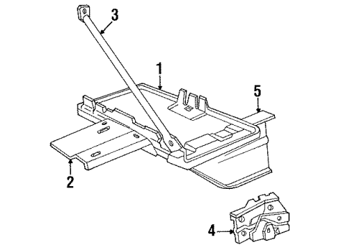1990 Ford F-250 Battery Positive Cable Diagram for F1TZ14431A
