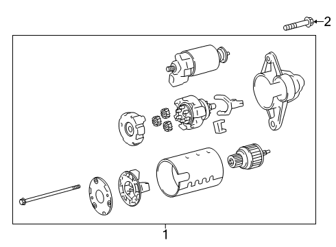 2021 Toyota Corolla Starter Starter Assy Diagram for 28100-F2010