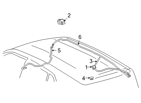 2012 Scion xD Antenna & Radio Amplifier Clip Diagram for 82711-1A770