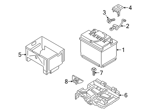 2019 Hyundai Kona Electric Battery Onboard Charger Assembly Diagram for 36400-0E070