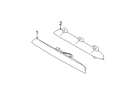 2012 Kia Sorento High Mount Lamps Lamp Assembly-High Mounted Stop Diagram for 927502P000